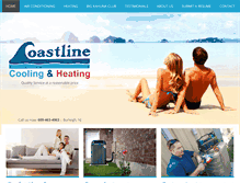 Tablet Screenshot of coastlinecoolingandheating.com